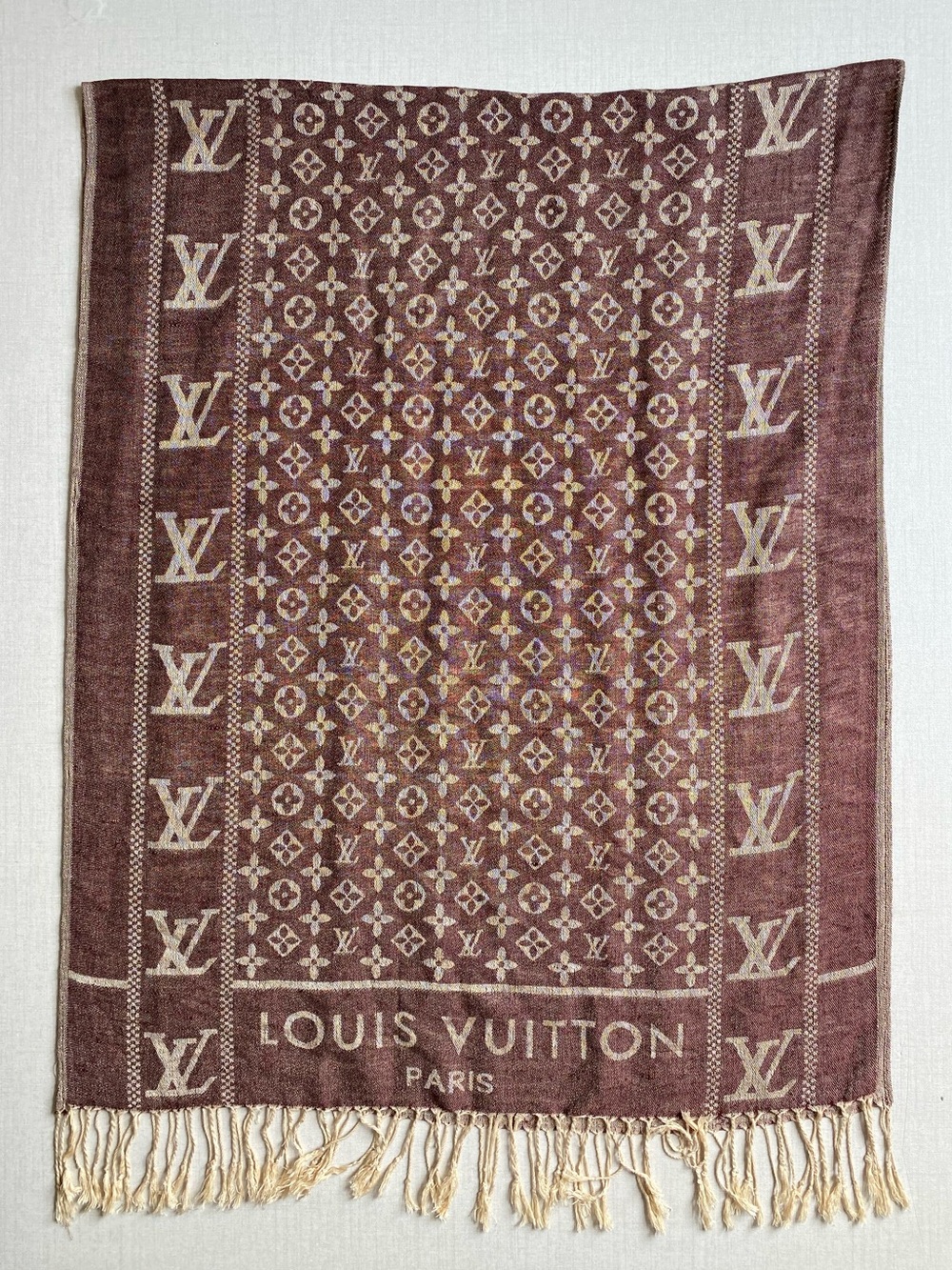 Louis Vuitton Pashmina Scarf / Wrap Logo